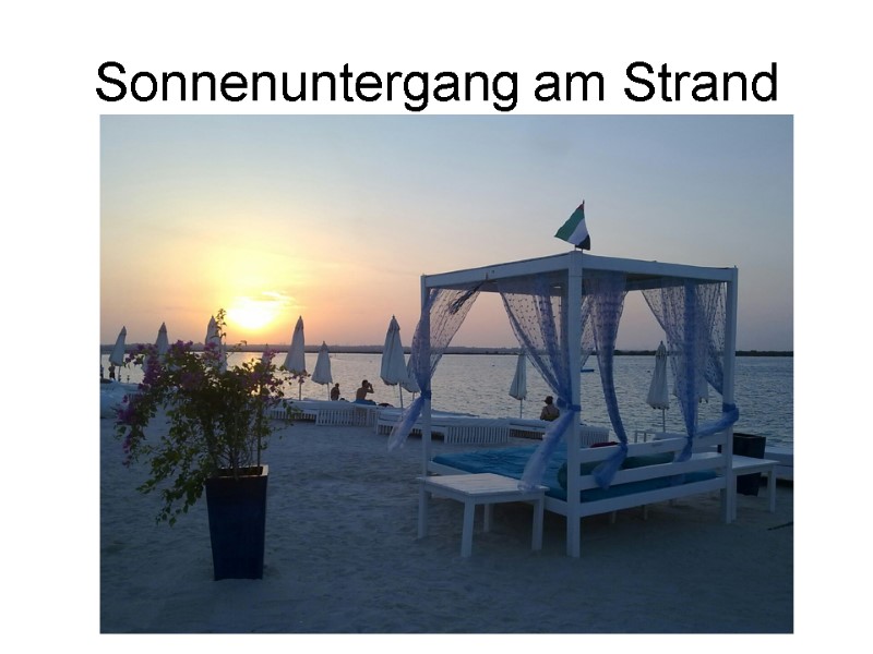 Sonnenuntergang am Strand